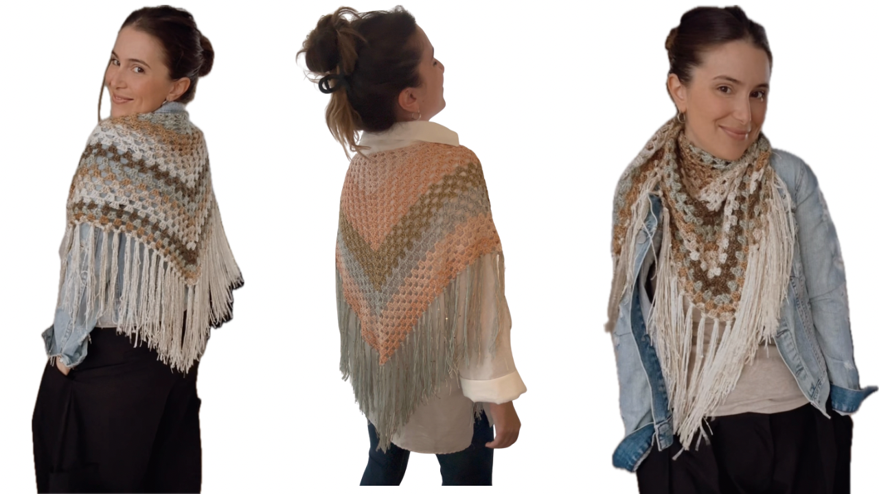 MINI CHAL TOSCANA EN CROCHET