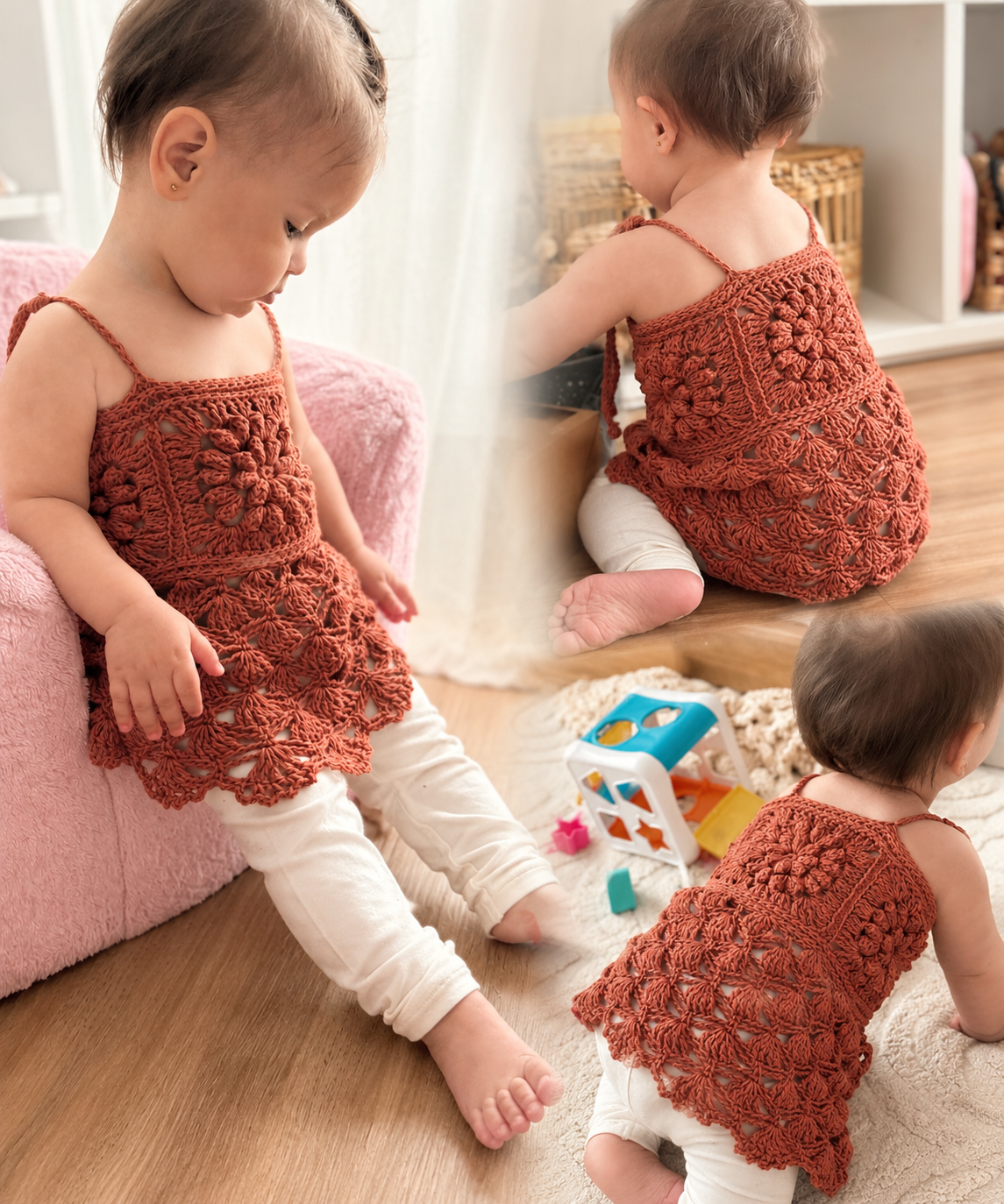 PREVENTA PROYECTO VESTIDO DAHLIA | GUIA DE TEJIDO: INCLUYE 7 TUTORIALES – LOS 2 PRIMEROS YA DISPONIBLES PARA VER Y EMPEZAR A TEJER